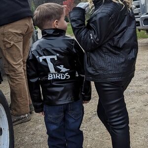 Halloween costume T&birds jacket from Grease